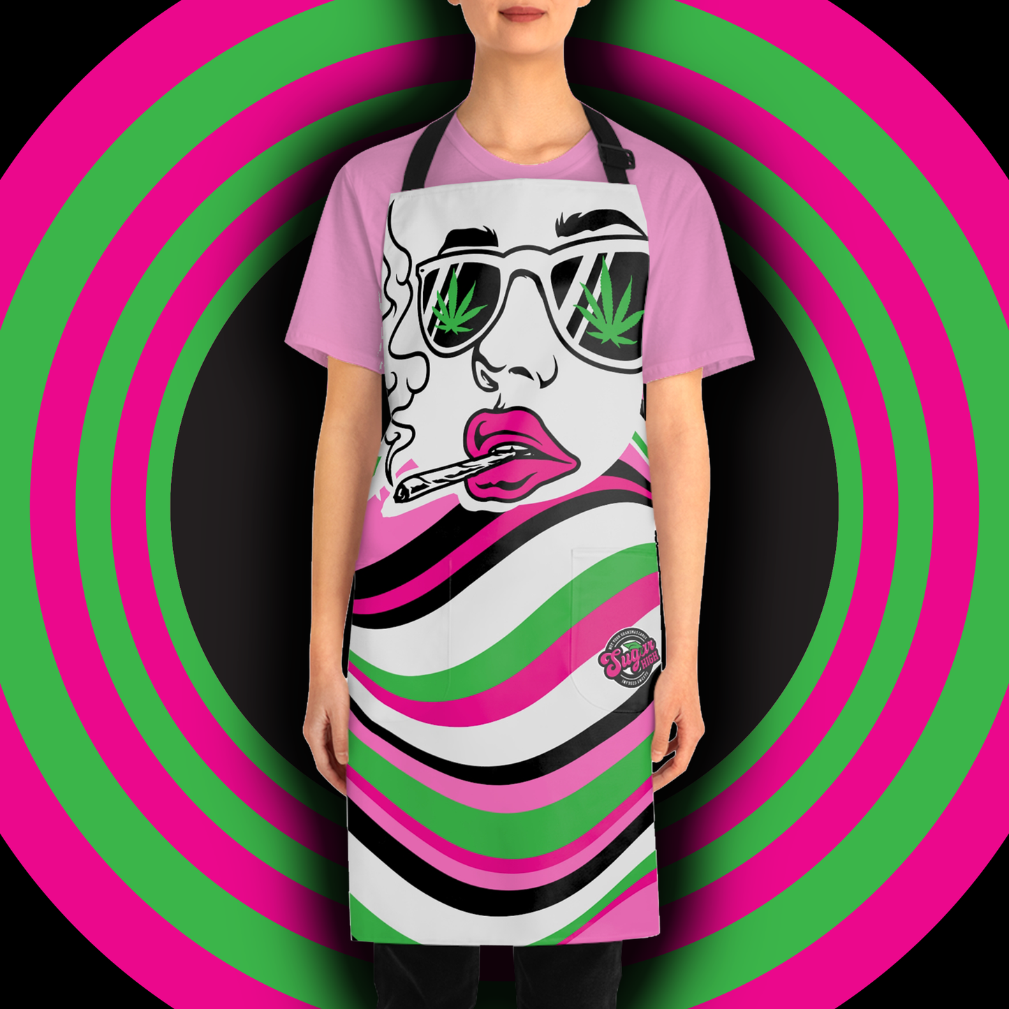 SUGAR HIGH Unisex Specs Allover Stoner Apron