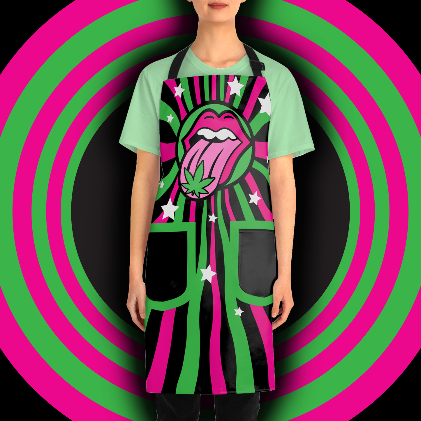 SUGAR HIGH Unisex Stoned Allover Stoner Apron