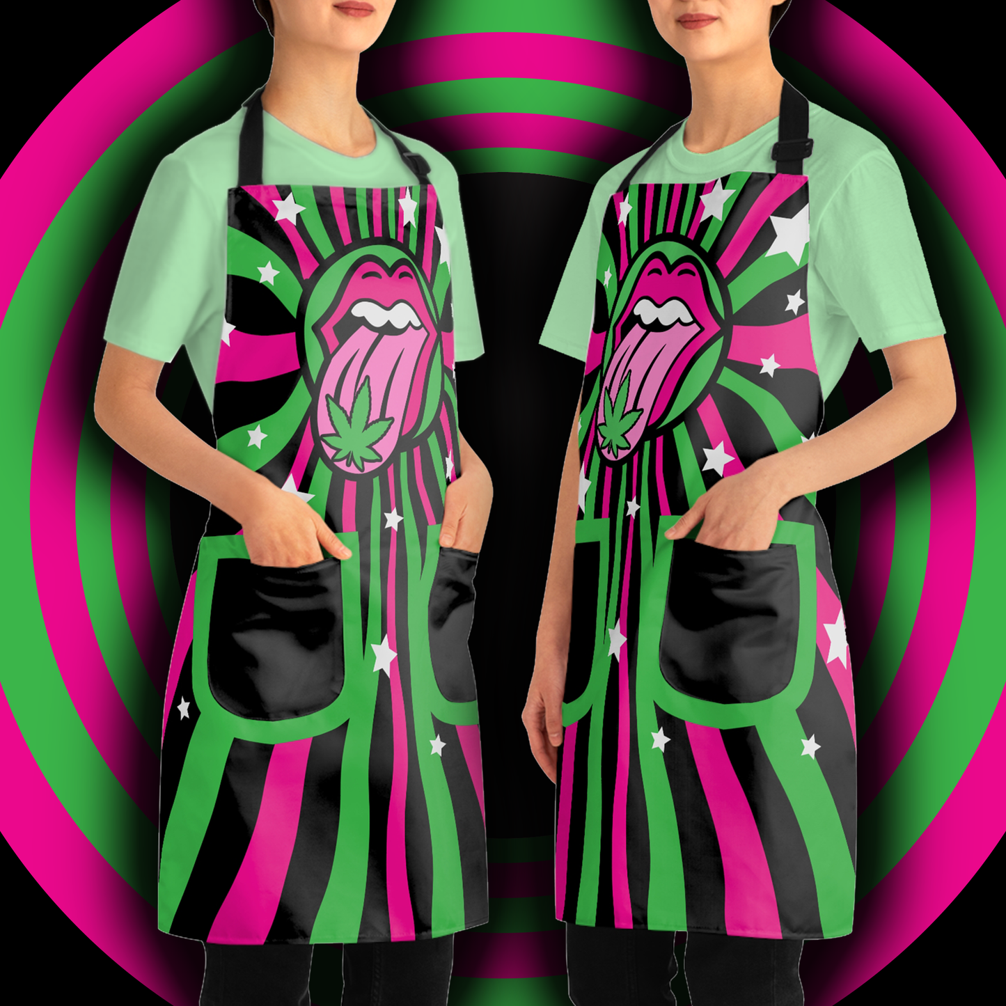 SUGAR HIGH Unisex Stoned Allover Stoner Apron