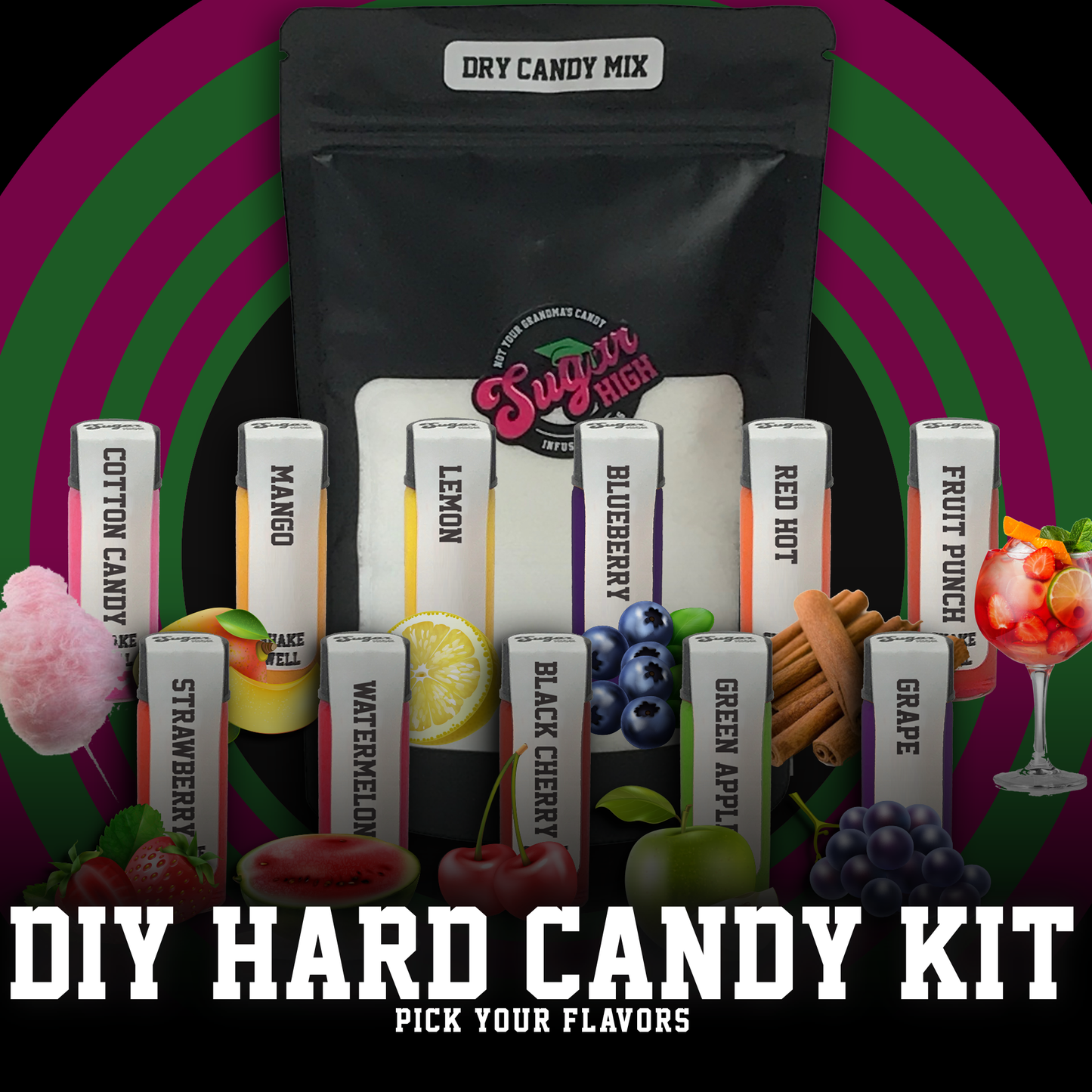 SUGAR HIGH DIY Hard Candy Kit for Adults