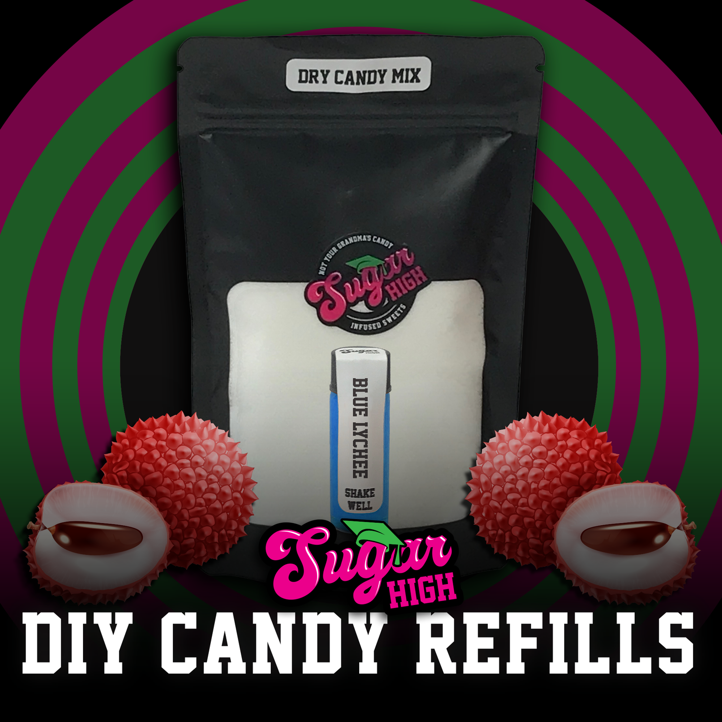 SUGAR HIGH DIY Hard Candy Kit Refills for Adults