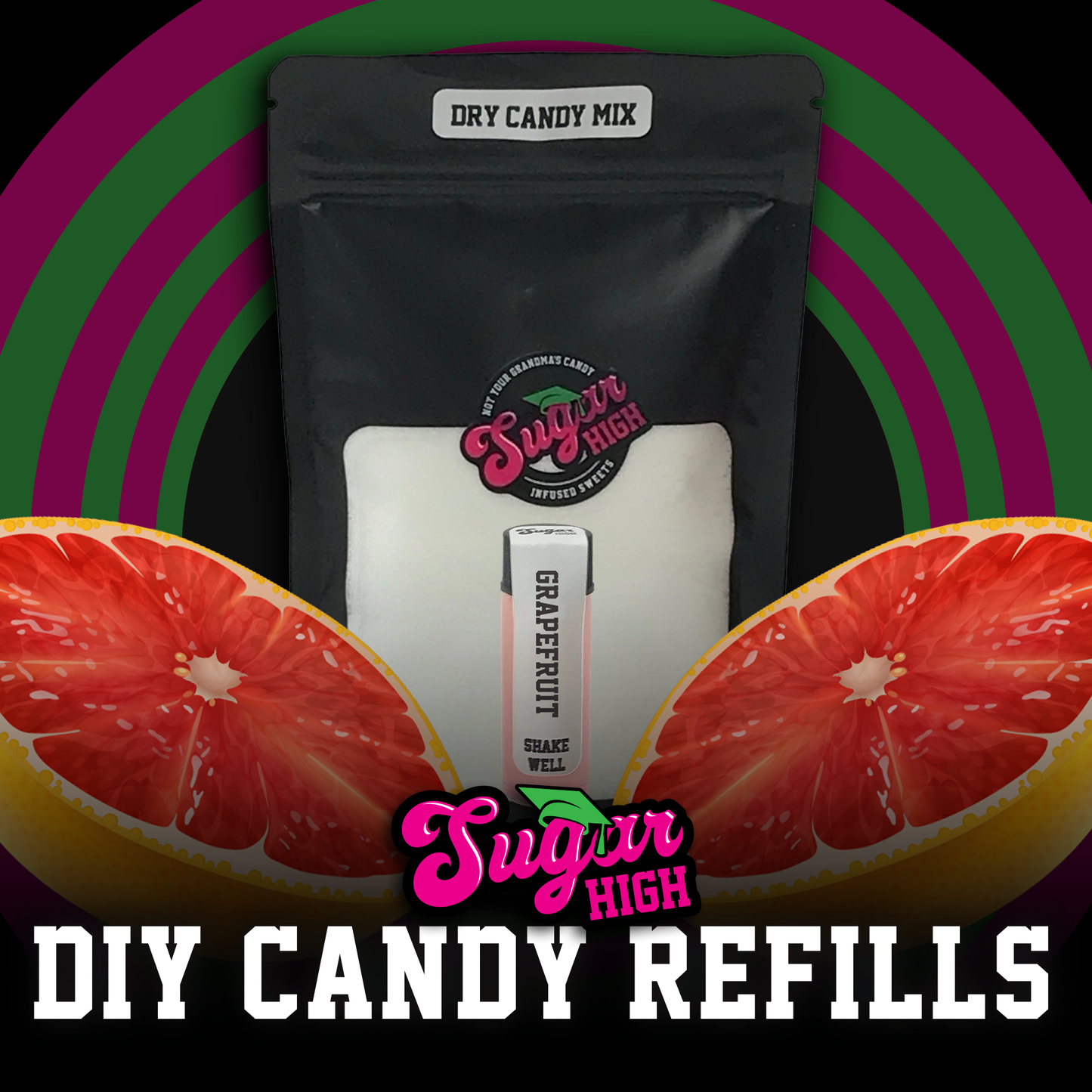 SUGAR HIGH DIY Hard Candy Kit Refills for Adults