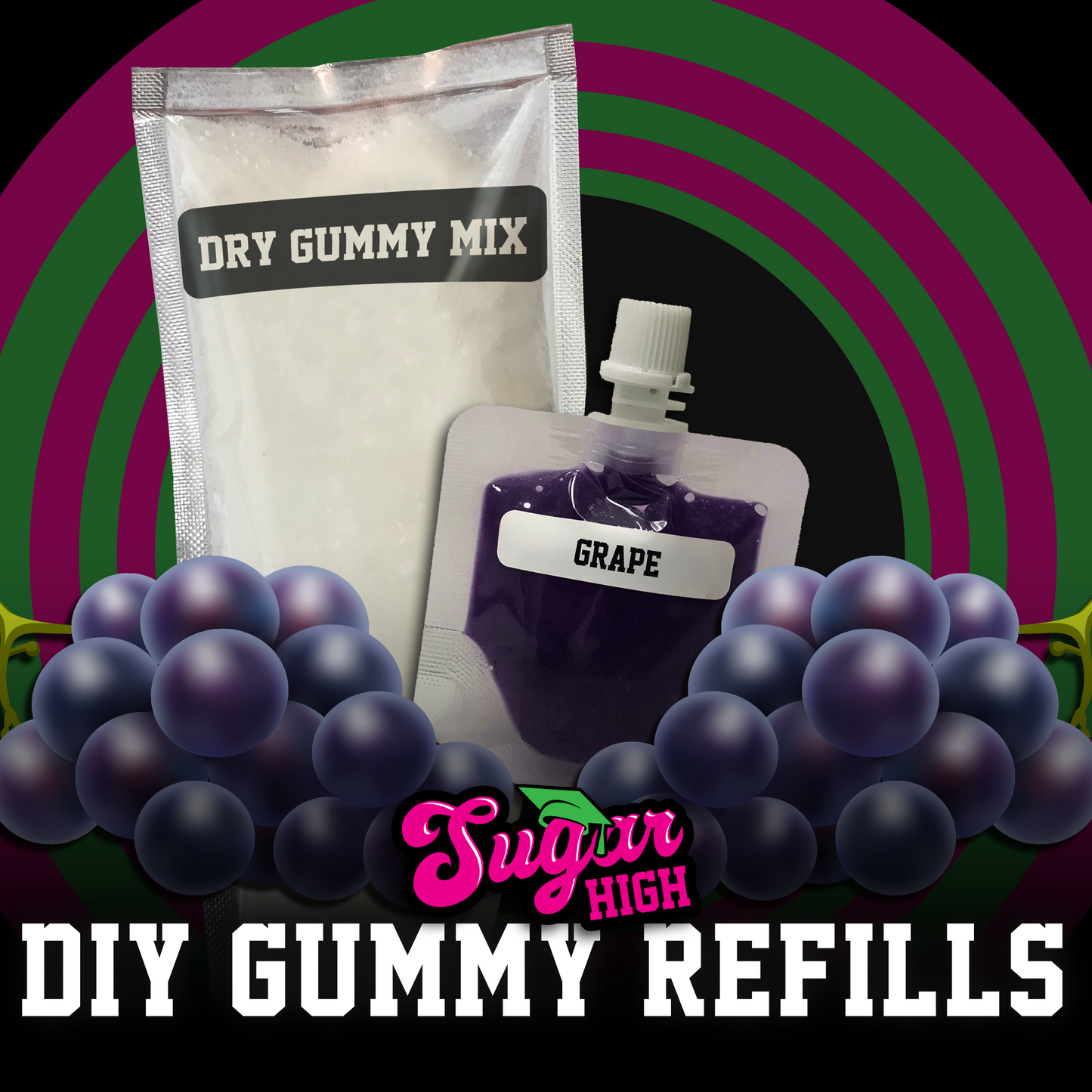 SUGAR HIGH DIY Gummy Kit Refills for Adults
