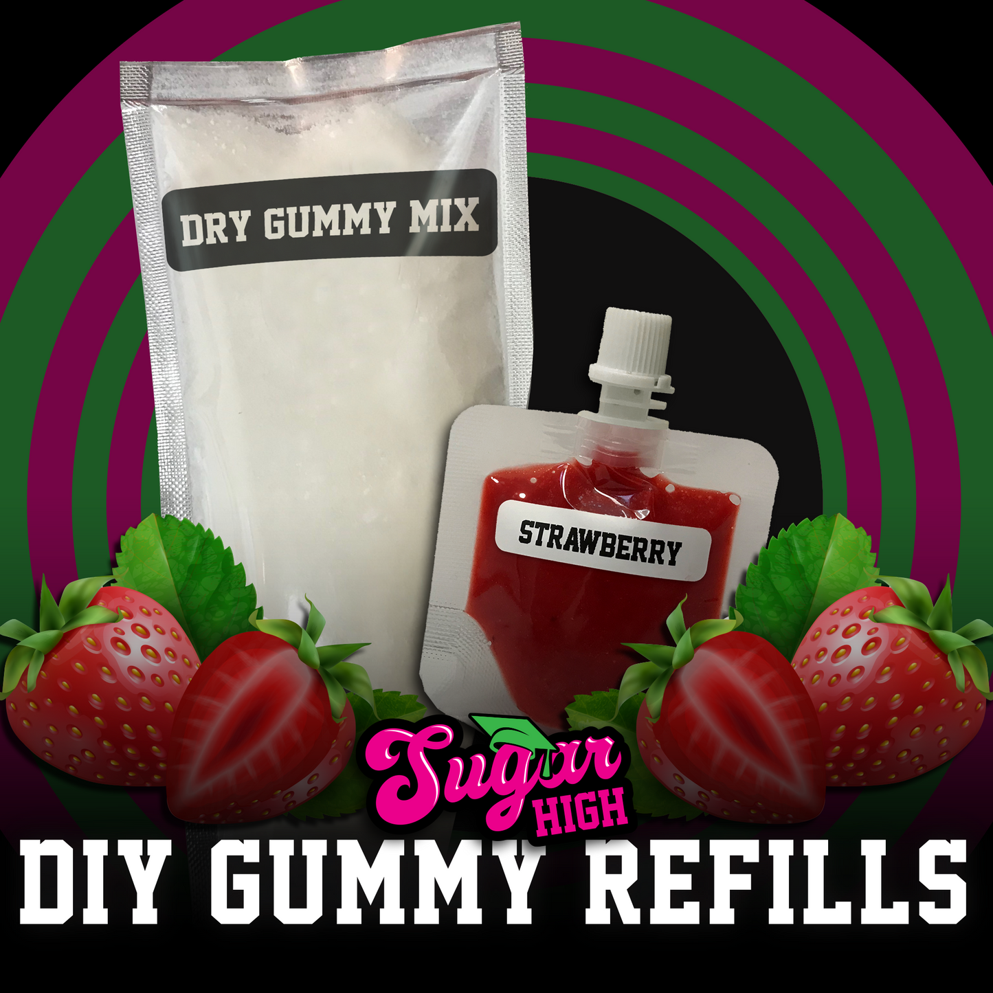 SUGAR HIGH DIY Gummy Kit Refills for Adults