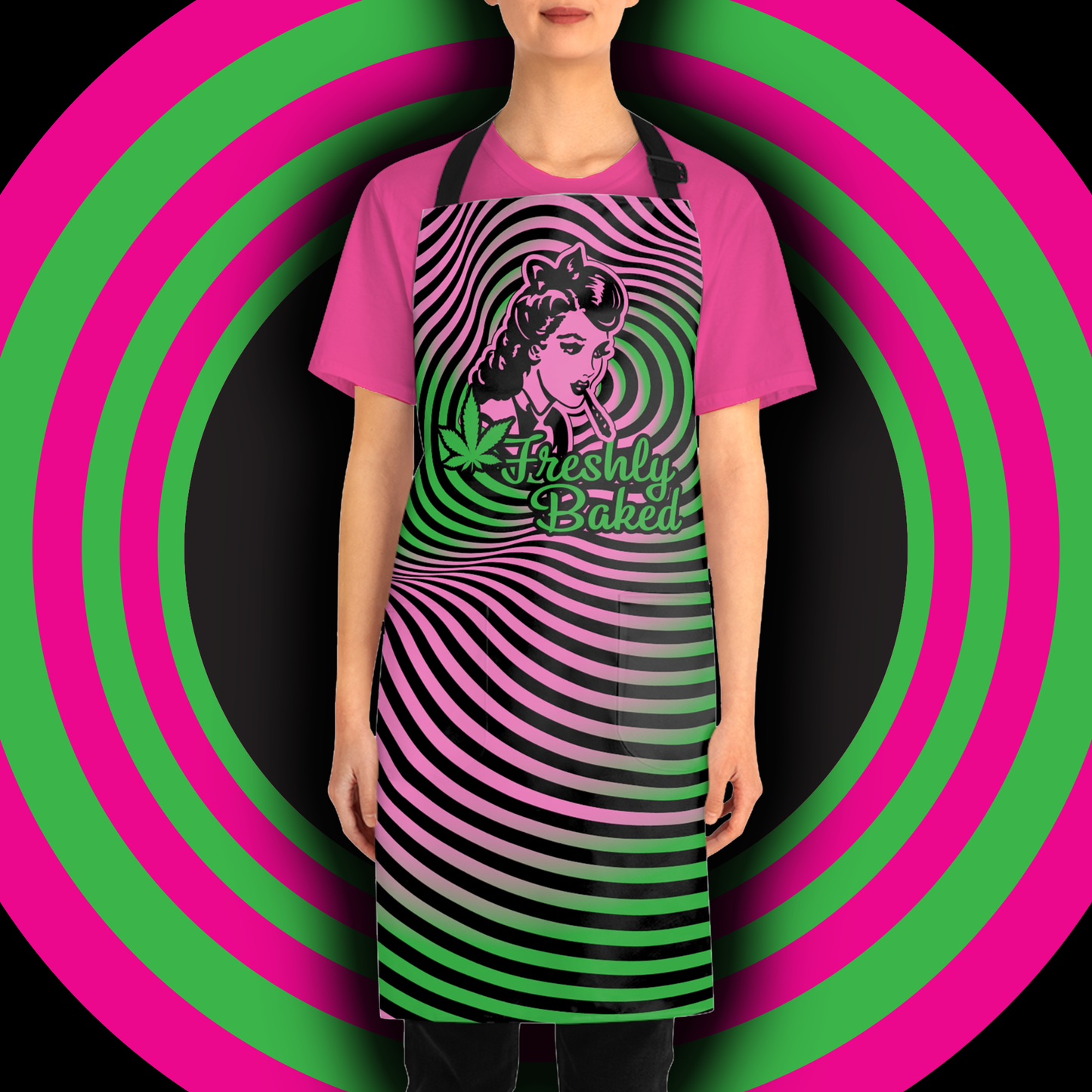 SUGAR HIGH Unisex Freshly Baked Allover Stoner Apron