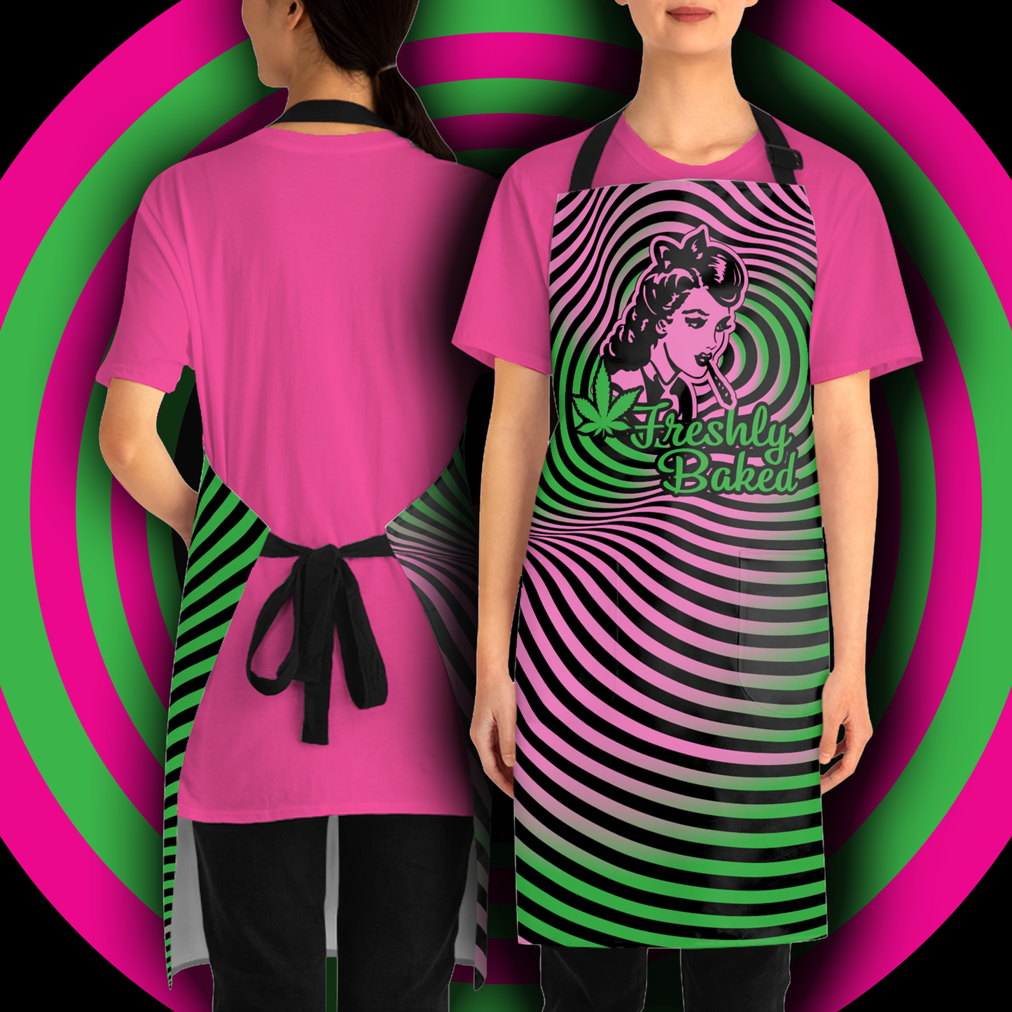 SUGAR HIGH Unisex Freshly Baked Allover Stoner Apron