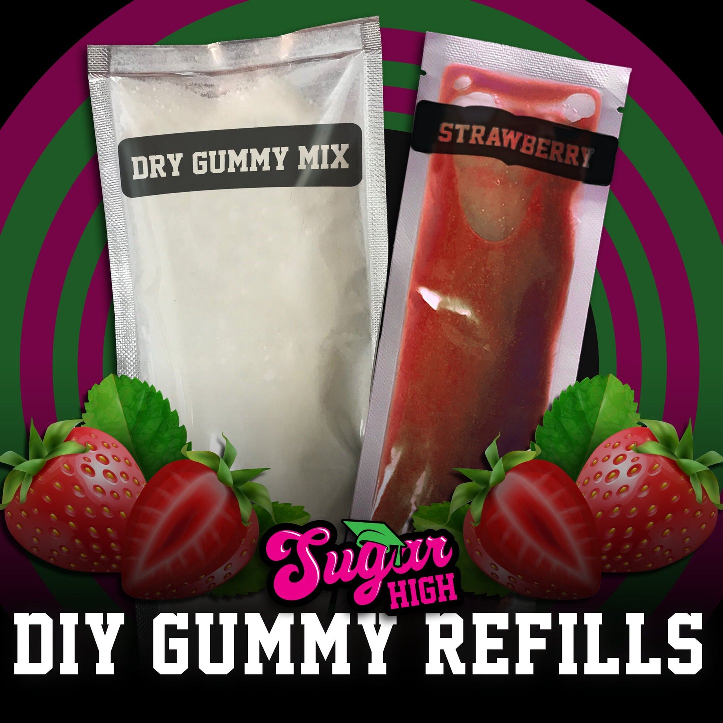 SUGAR HIGH DIY Gummy Kit Refills for Adults - Mega Pack