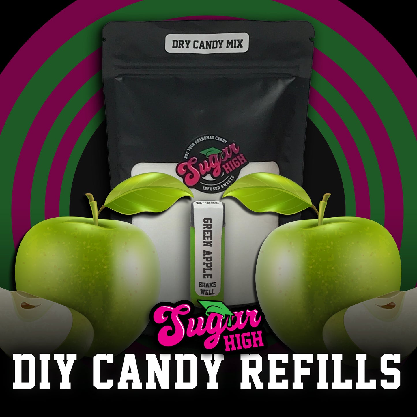 SUGAR HIGH DIY Hard Candy Kit Refills for Adults