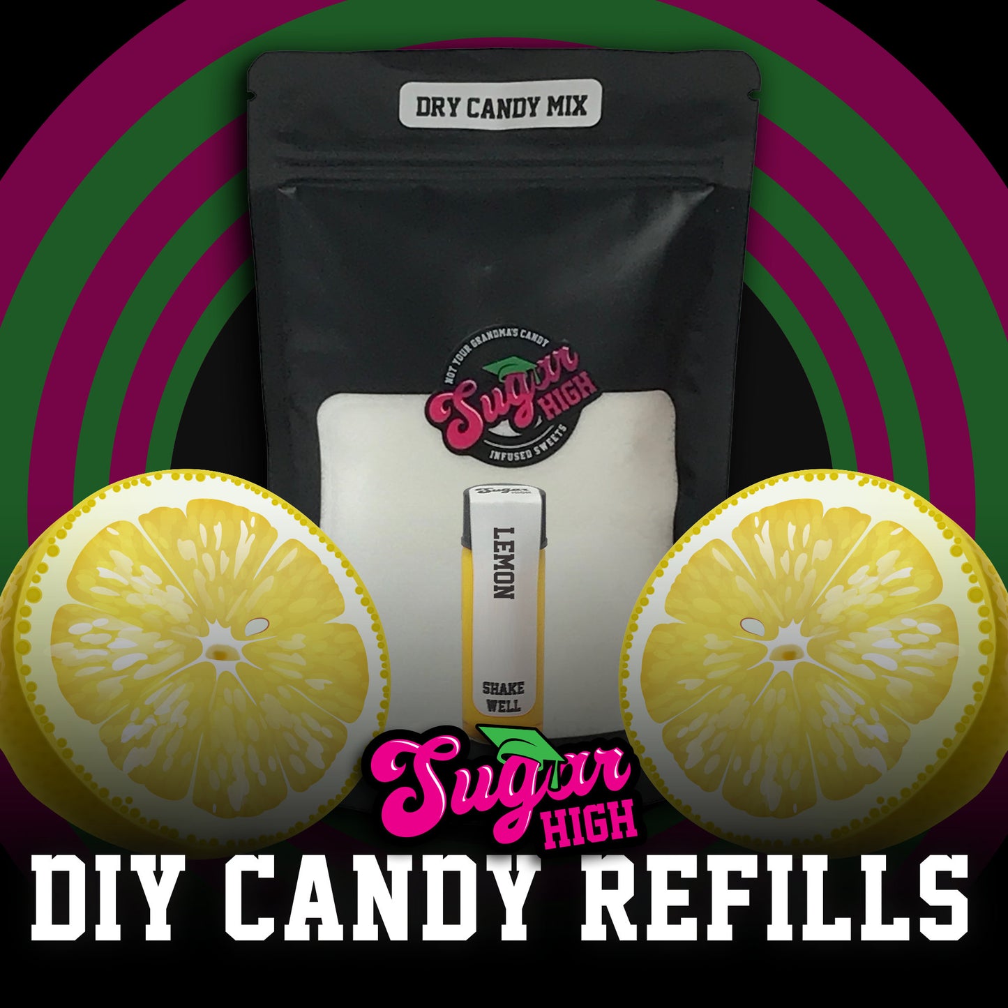 SUGAR HIGH DIY Hard Candy Kit Refills for Adults