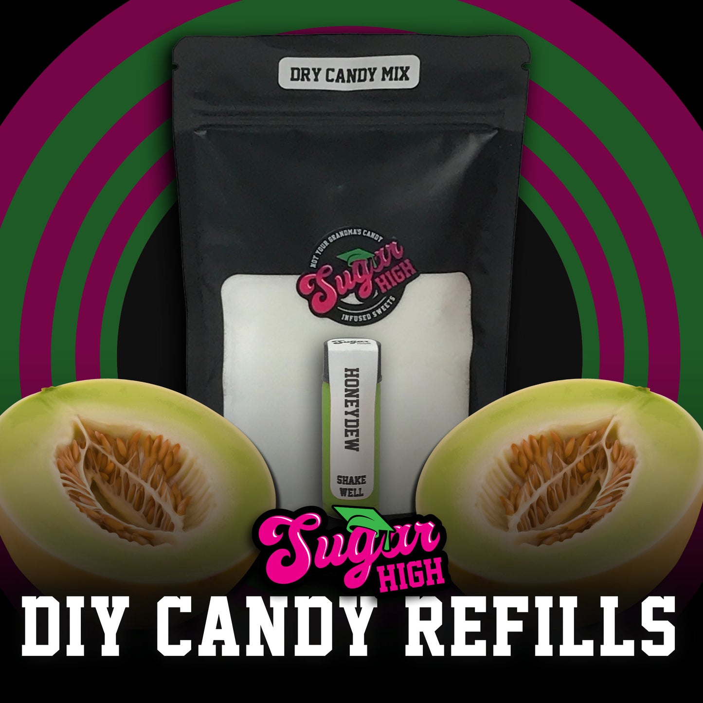 SUGAR HIGH DIY Hard Candy Kit Refills for Adults