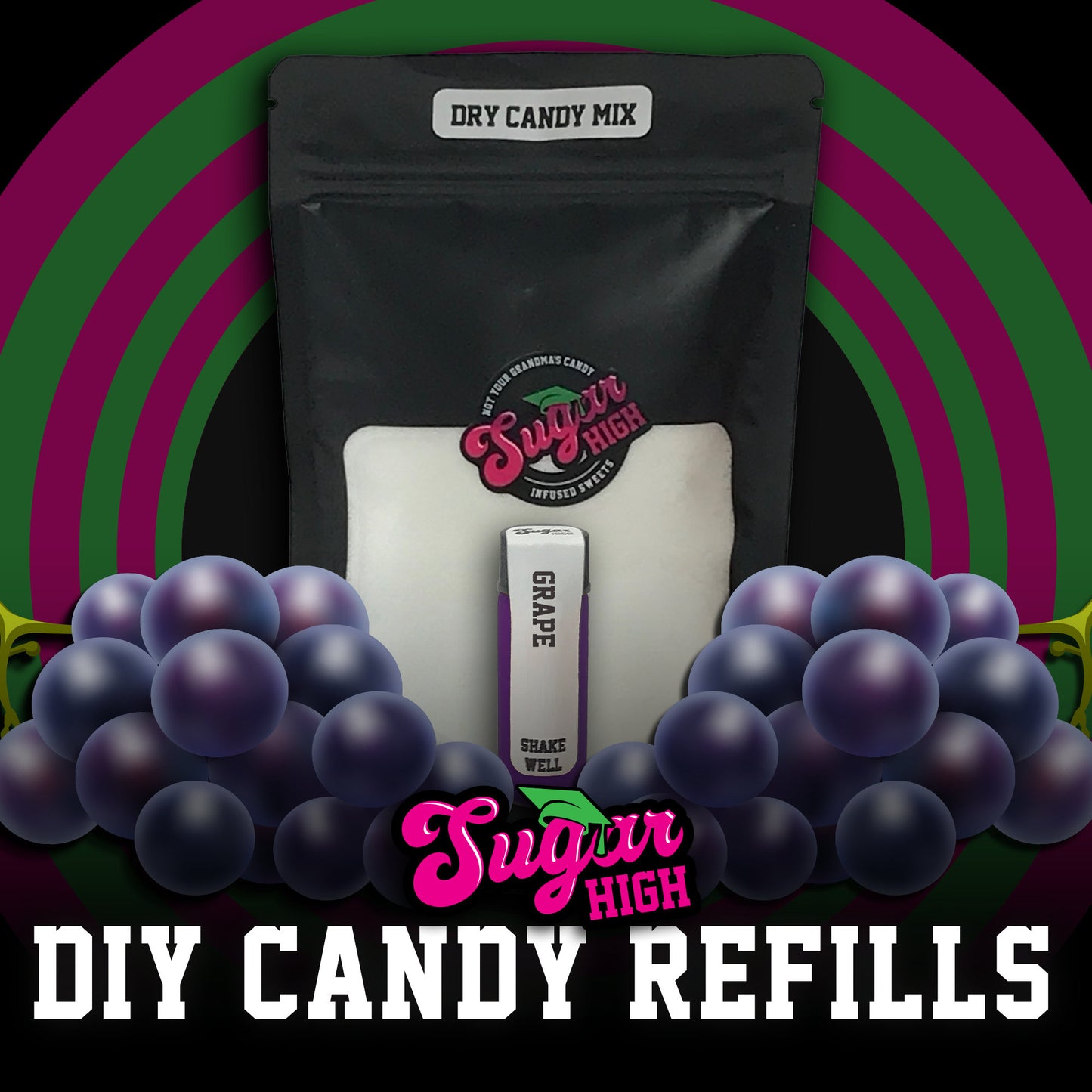 SUGAR HIGH DIY Hard Candy Kit Refills for Adults