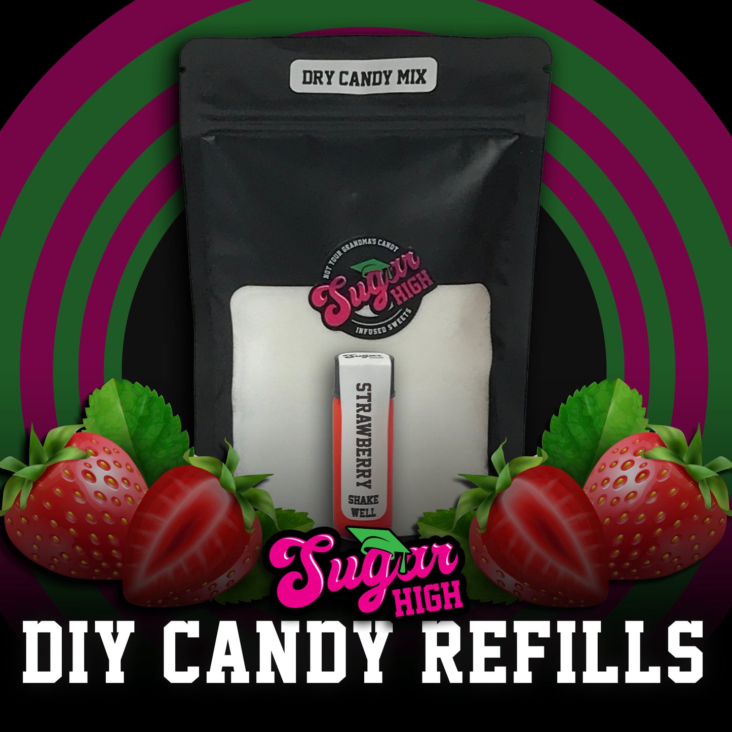 SUGAR HIGH DIY Hard Candy Kit Refills for Adults