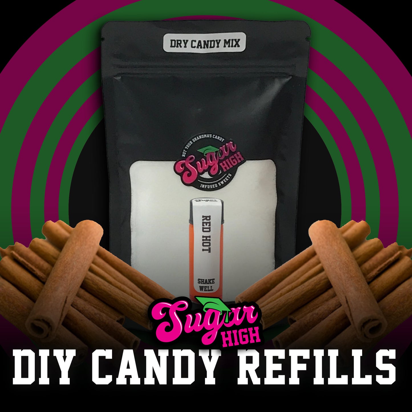 SUGAR HIGH DIY Hard Candy Kit Refills for Adults