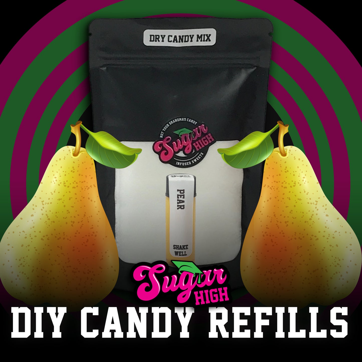 SUGAR HIGH DIY Hard Candy Kit Refills for Adults